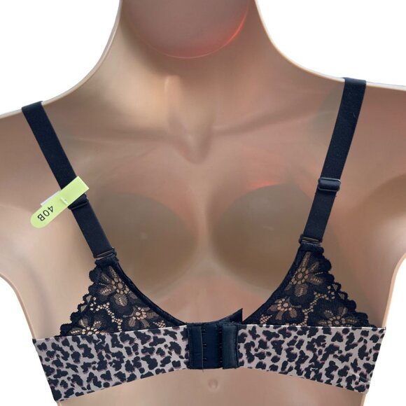 Maidenform 36C T-Shirt Bra SmartZone Cups & Convertible Straps Leopard Print New - Picture 2 of 16